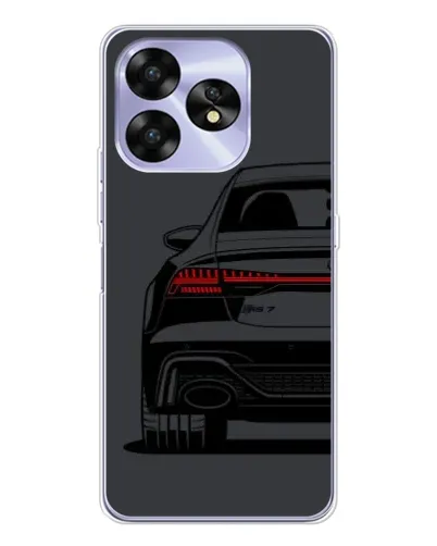 Чехол для UMIDIGI A15 с картинкой «Задняя часть Audi — арт»