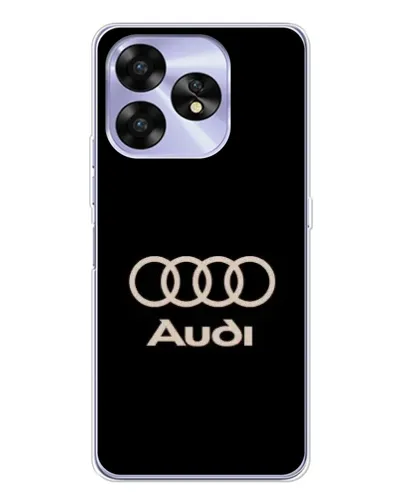 Чехол для UMIDIGI A15 с картинкой «Audi — золотой логотип»