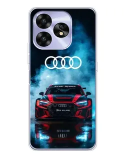 Чехол для UMIDIGI A15 с картинкой «Audi Sport — неон»