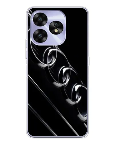 Чехол для UMIDIGI A15 с картинкой «Audi — абстрактные кольца»
