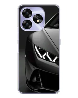 Чехол для UMIDIGI A15 с картинкой «Lamborghini фары детализация»