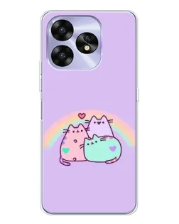 Чехол для UMIDIGI A15 с картинкой «Радужные Пушины»