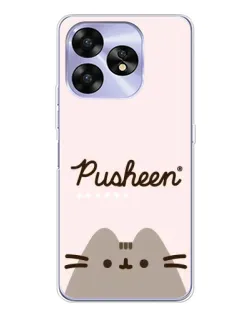 Чехол для UMIDIGI A15 с картинкой «Pusheen логотип»