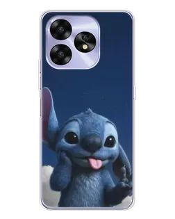 Чехол для UMIDIGI A15 с картинкой «Стич в облаках»