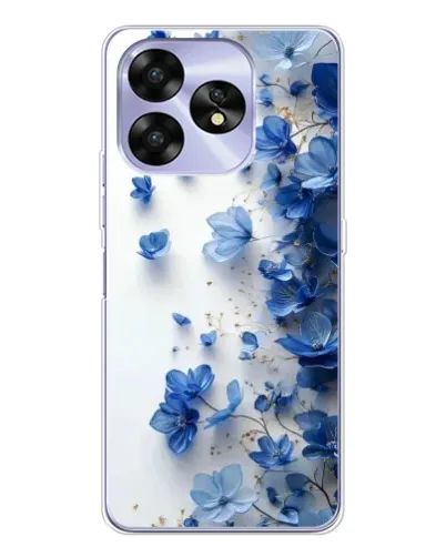 Чохол для UMIDIGI A15 з картинкою «Блакитний квітковий каскад»