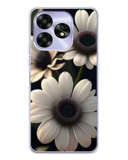 Чохол для UMIDIGI A15 з картинкою «Білі маргаритки макро»