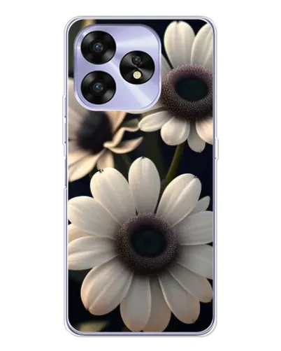 Чохол для UMIDIGI A15 з картинкою «Білі маргаритки макро»