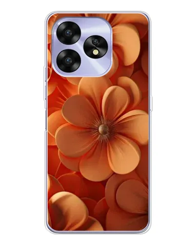 Чохол для UMIDIGI A15 з картинкою «Помаранчева макро квітка»