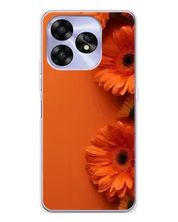 Чохол для UMIDIGI A15 з картинкою «Помаранчеві гербери»