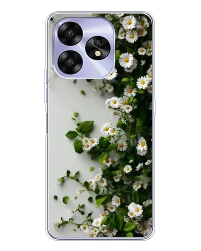 Чохол для UMIDIGI A15 з картинкою «Гілка дрібних білих квітів»