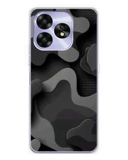 Чохол для UMIDIGI A15 з картинкою «Темний абстрактний камуфляж»