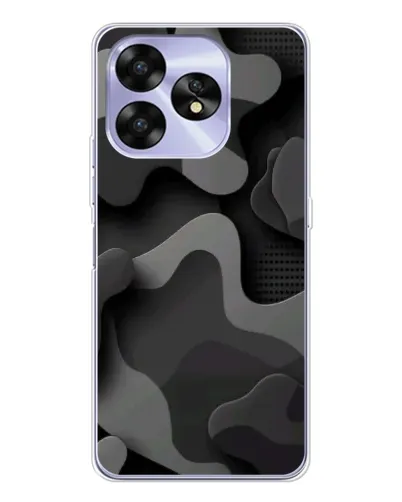 Чохол для UMIDIGI A15 з картинкою «Темний абстрактний камуфляж»