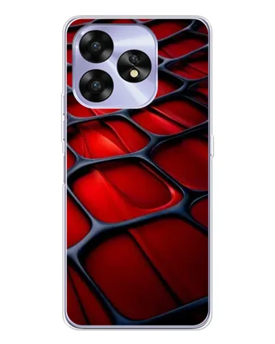 Чохол для UMIDIGI A15 з картинкою «Червона глянцева сітка»