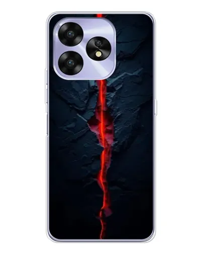 Чохол для UMIDIGI A15 з картинкою «Червона лавова тріщина»