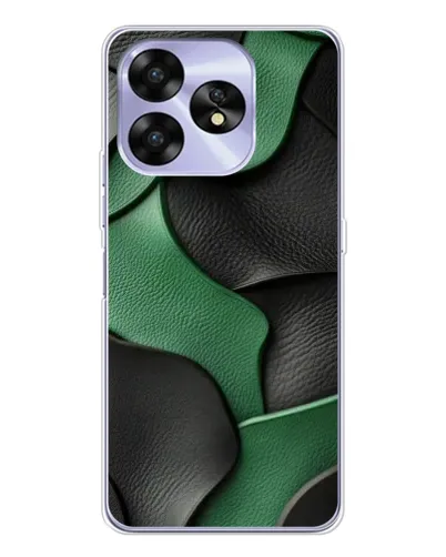 Чохол для UMIDIGI A15 з картинкою «Зелені шкіряні хвилі»