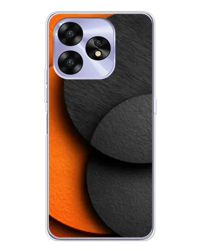Чохол для UMIDIGI A15 з картинкою «Геометрія помаранчевих кіл»