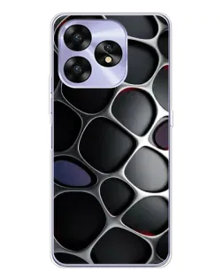 Чохол для UMIDIGI A15 з картинкою «Об'ємна темна решітка»