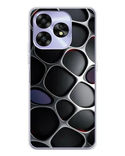 Чохол для UMIDIGI A15 з картинкою «Об'ємна темна решітка»