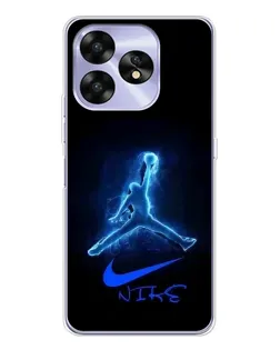 Чохол для UMIDIGI A15C з картинкою «Jordan Neon Blue»