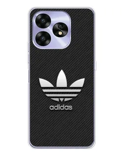 Чехол для UMIDIGI A15C с картинкой «Adidas Карбоновая текстура»