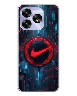 Чехол для UMIDIGI A15C с картинкой «Техногенный стиль Nike»