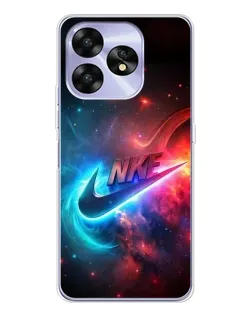 Чехол для UMIDIGI A15C с картинкой «Огненный логотип Nike»