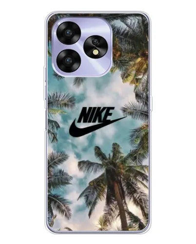 Чехол для UMIDIGI A15C с картинкой «Тропический принт Nike» Чехол для UMIDIGI A15C с картинкой «Тропический принт Nike»