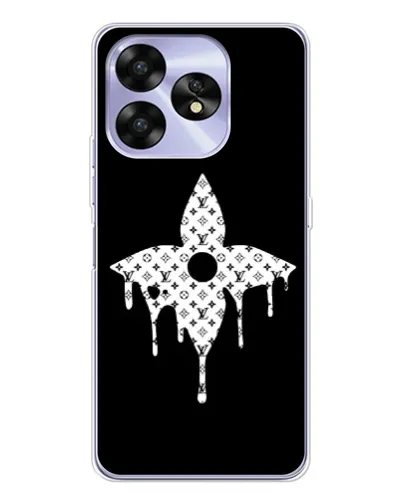 Чехол для UMIDIGI A15C с картинкой «Цветочная монограмма» Чехол для UMIDIGI A15C с картинкой «Цветочная монограмма»