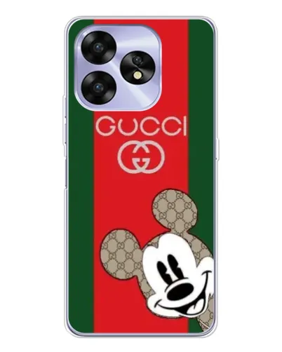 Чехол для UMIDIGI A15C с картинкой «Gucci — полосы и Микки» Чехол для UMIDIGI A15C с картинкой «Gucci — полосы и Микки»