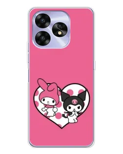Чехол для UMIDIGI A15C с картинкой «Kuromi и My Melody»