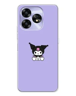 Чехол для UMIDIGI A15C с картинкой «Kuromi — фиолетовый минимализм»