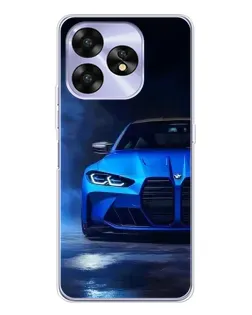 Чехол для UMIDIGI A15C с картинкой «Голубая BMW M4»