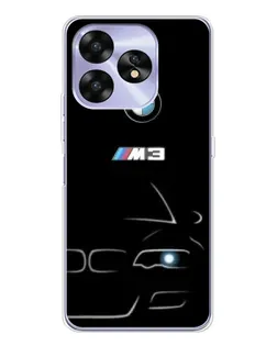 Чехол для UMIDIGI A15C с картинкой «Минималистичный принт BMW M3»
