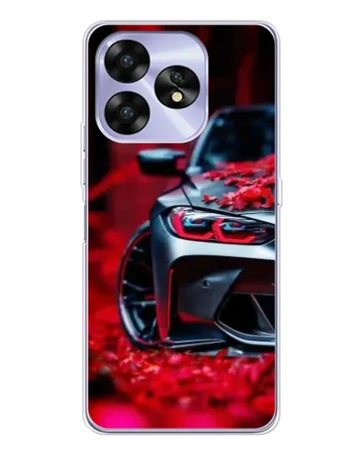 Чехол для UMIDIGI A15C с картинкой «Спортивная BMW и цветы» Чехол для UMIDIGI A15C с картинкой «Спортивная BMW и цветы»
