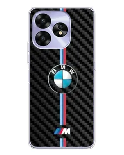 Чехол для UMIDIGI A15C с картинкой «Эмблема BMW и карбон»