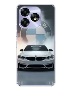 Чехол для UMIDIGI A15C с картинкой «BMW в белом дыму»