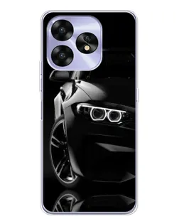Чехол для UMIDIGI A15C с картинкой «Черная BMW — профиль»