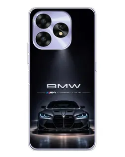 Чехол для UMIDIGI A15C с картинкой «BMW сквозь ночной город»