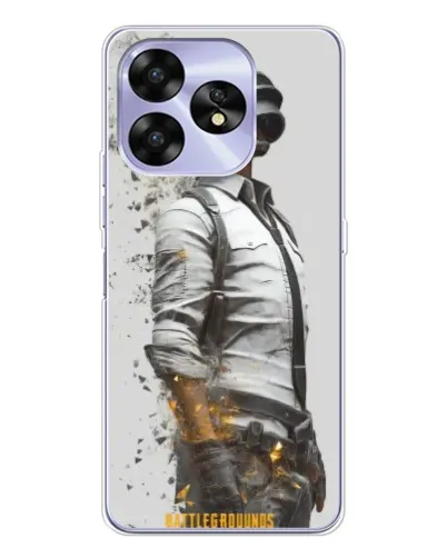 Чехол для UMIDIGI A15C с картинкой «PUBG — боец в пыли»