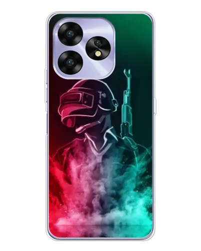 Чехол для UMIDIGI A15C с картинкой «PUBG — огненный воин»