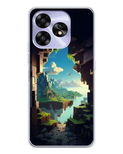 Чехол для UMIDIGI A15C с картинкой «Вид из пещеры»