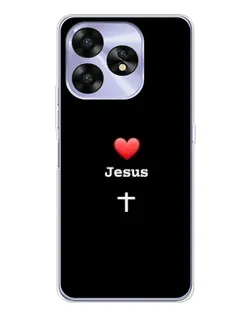 Чехол для UMIDIGI A15C с картинкой «Сердце - Jesus»