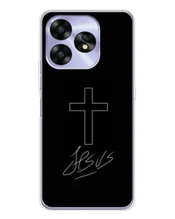 Чохол для UMIDIGI A15C з картинкою «Графічний хрест Jesus»