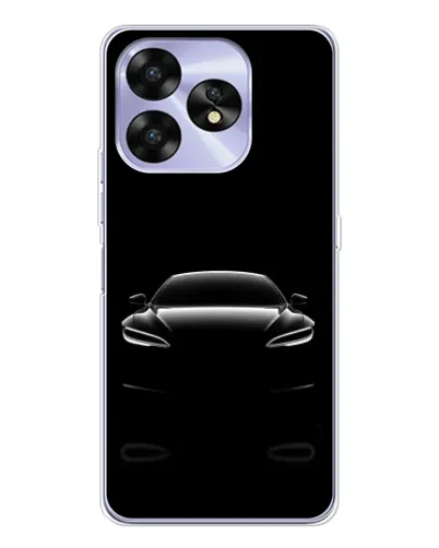 Чехол для UMIDIGI A15C с картинкой «Силуэт Tesla Night»
