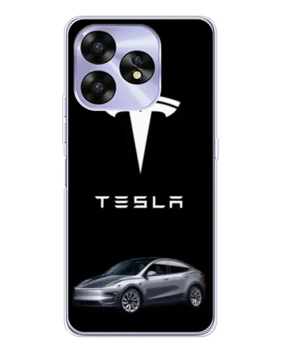 Чехол для UMIDIGI A15C с картинкой «Tesla Model Y»
