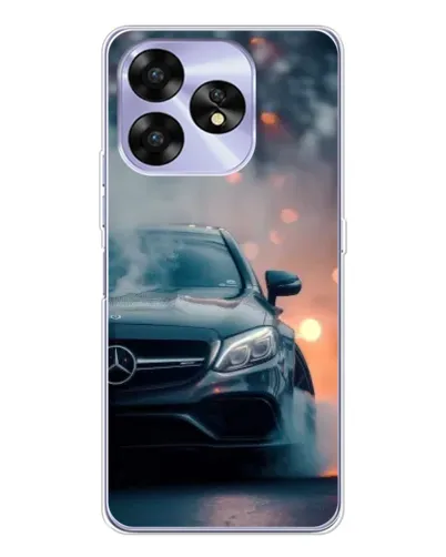 Чехол для UMIDIGI A15C с картинкой «Mercedes — ночной город»