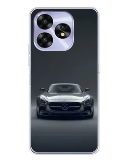 Чехол для UMIDIGI A15C с картинкой «Mercedes на черном»