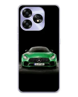 Чехол для UMIDIGI A15C с картинкой «Mercedes — неоновый лого»