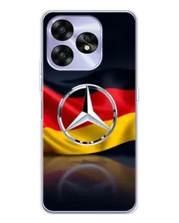 Чехол для UMIDIGI A15C с картинкой «Mercedes — флаг Германии»