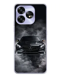 Чехол для UMIDIGI A15C с картинкой «Mercedes в дыму»
